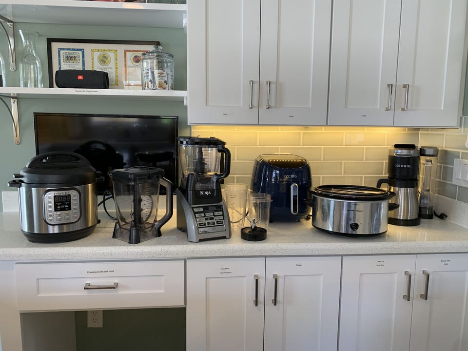 Cook like you do at home.  With the things you have at home. 
