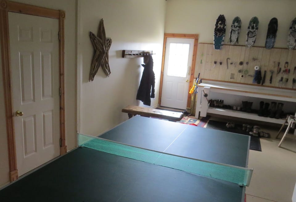 Ping Pong or Snowshoe anyone?