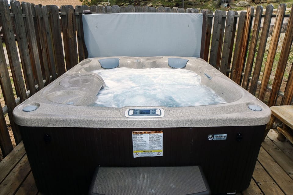 Personal Hot Tub in Fenced Backyard