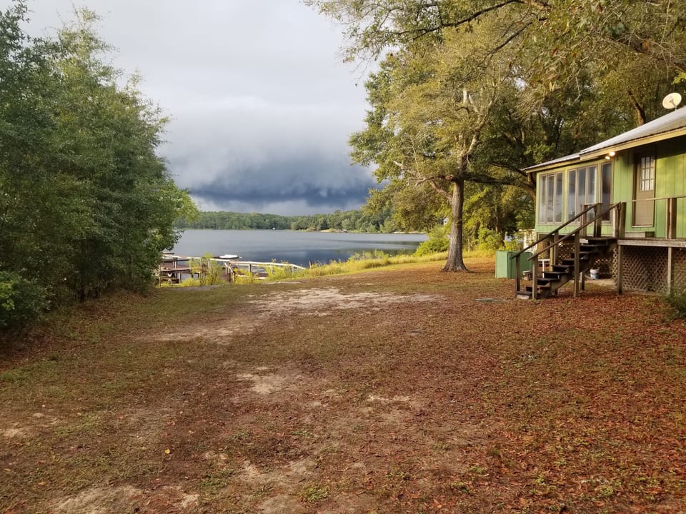 Side of property leading to the lake