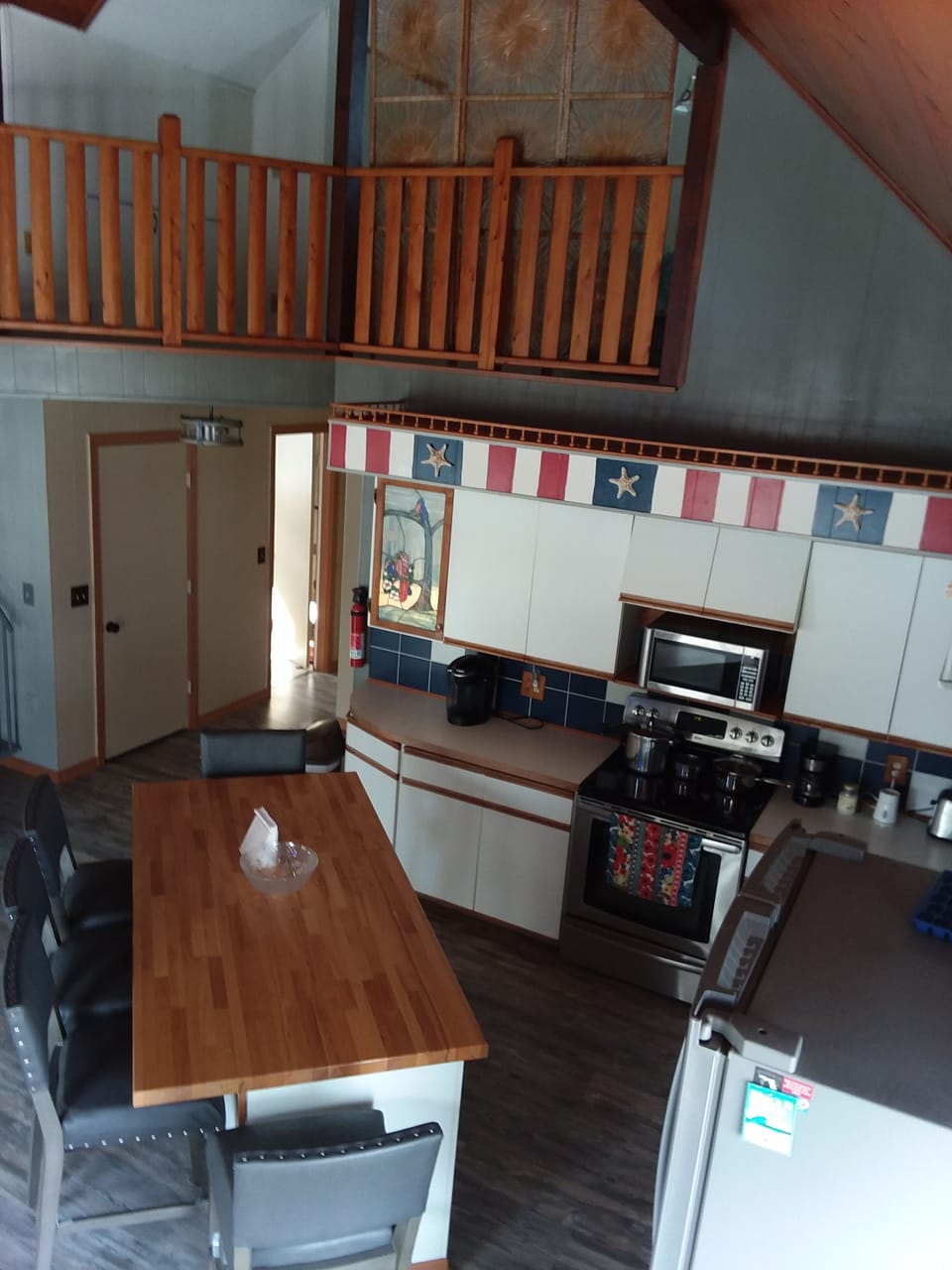 The Kitchen, viewed from the deck east entry.