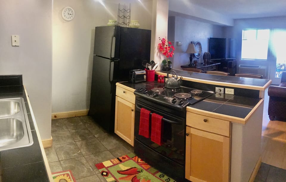Lots of natural light cascades into this beautiful condo