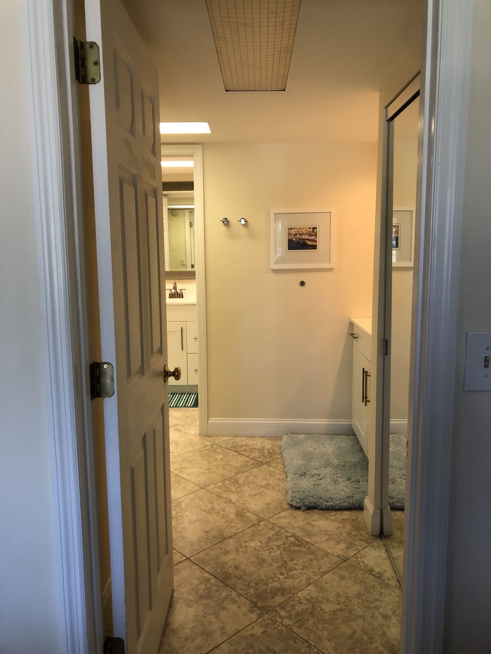 Dressing Area can be closed off for privacy.