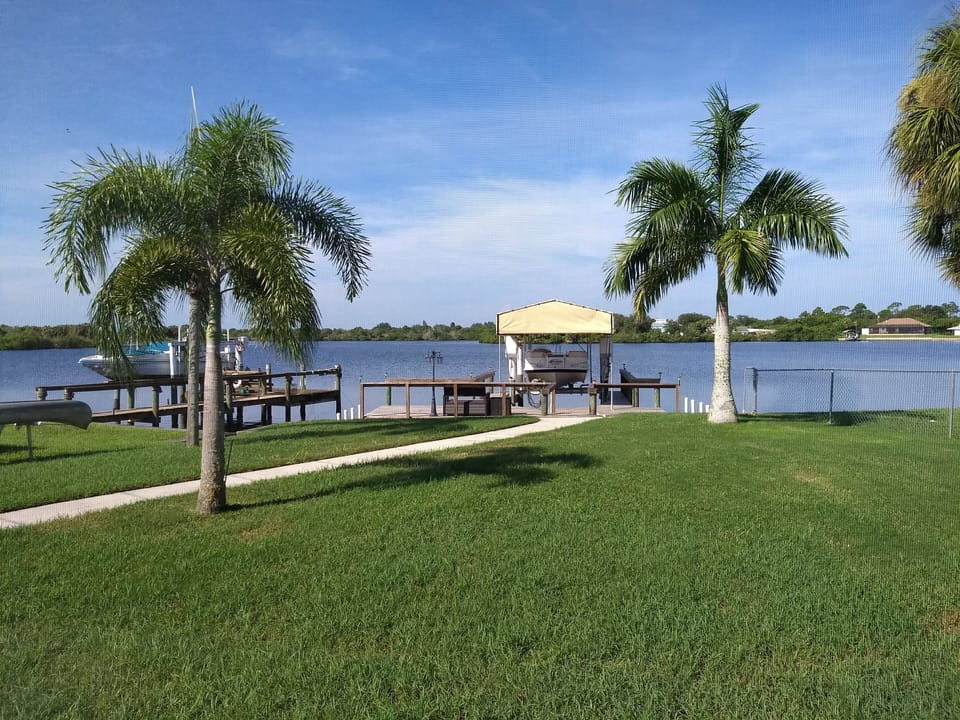 Backyard, Private Dock