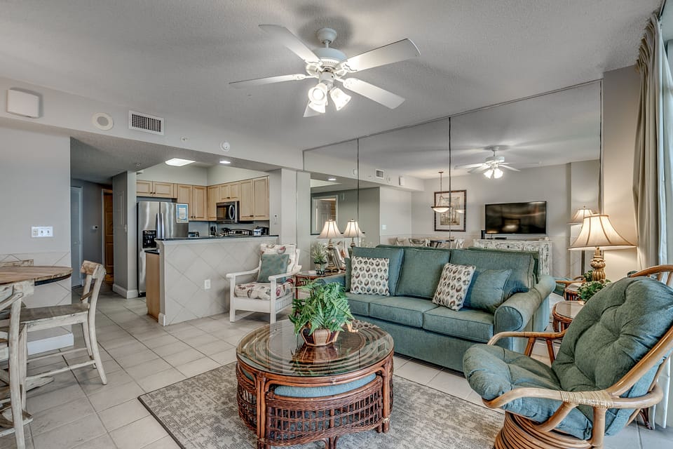 Comfortable living room seating