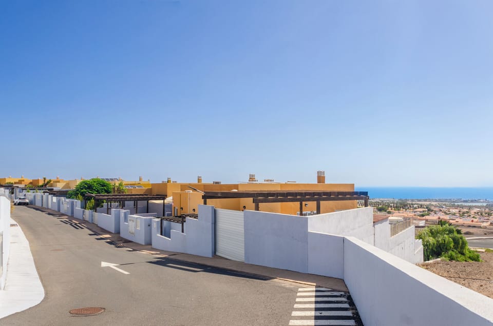 Private road access to villa