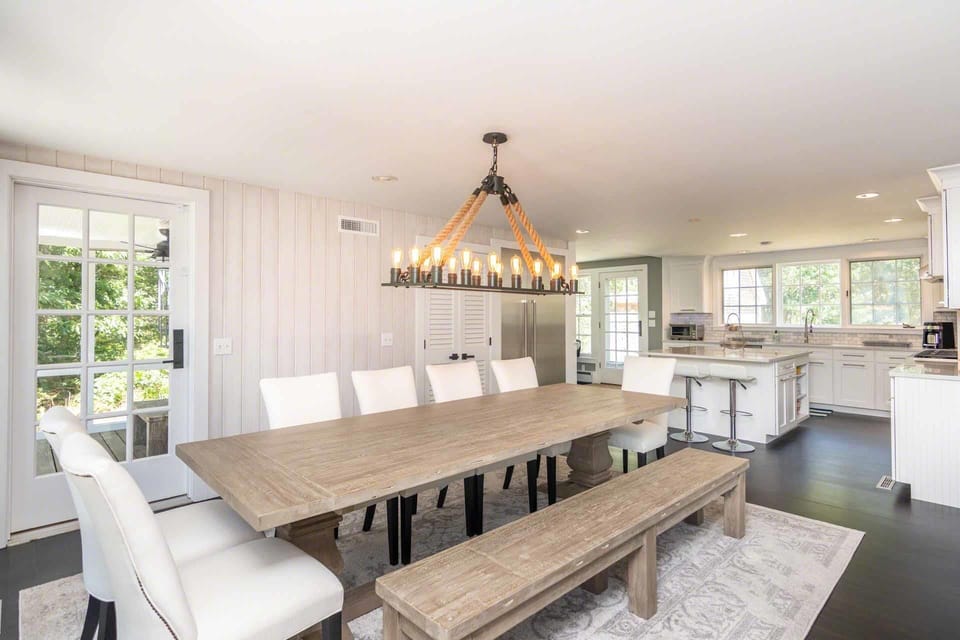 Dining and Kitchen Has French Door to Outdoor Dining and Entertaining