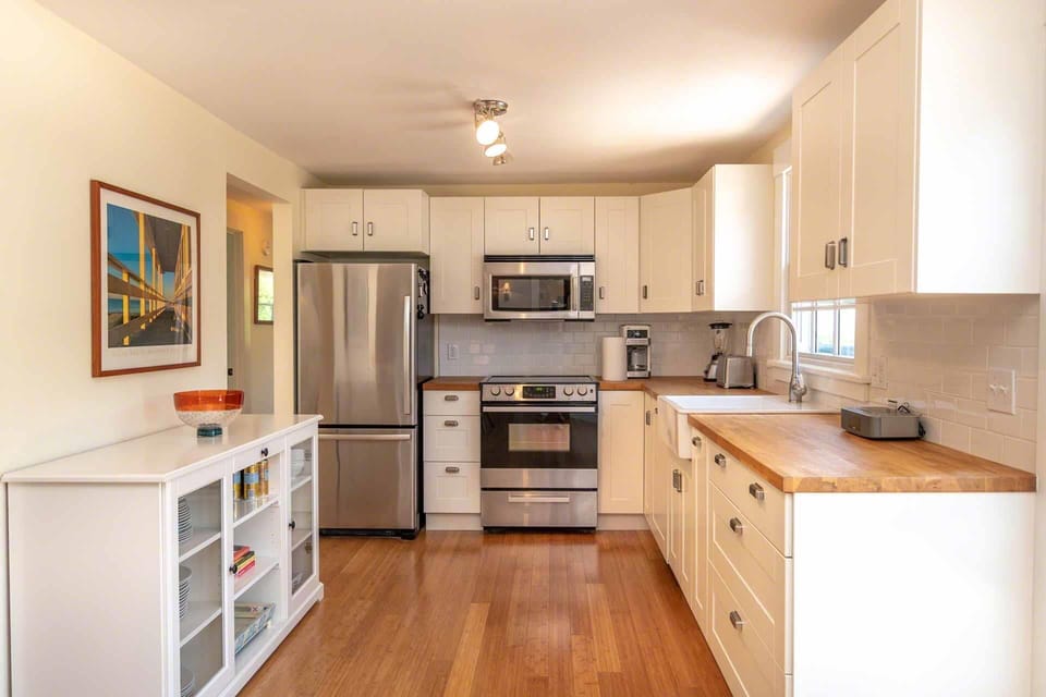 Fully Equipped Kitchen is Set Up for Preparation of Summer Meals