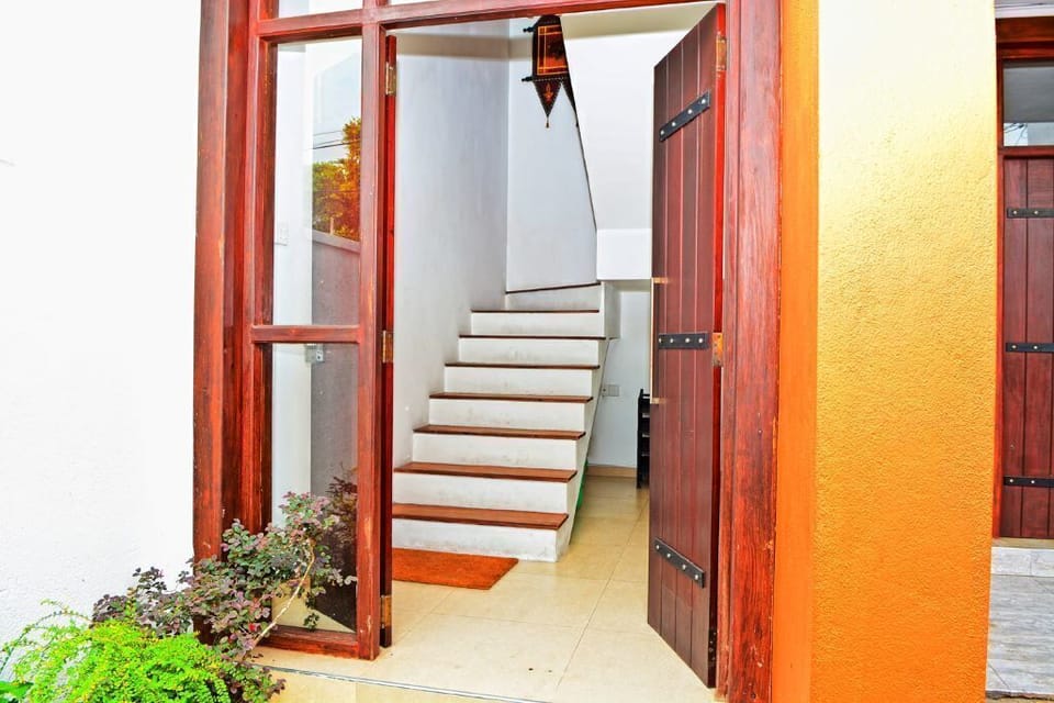 entrance to the apartment from ground floor