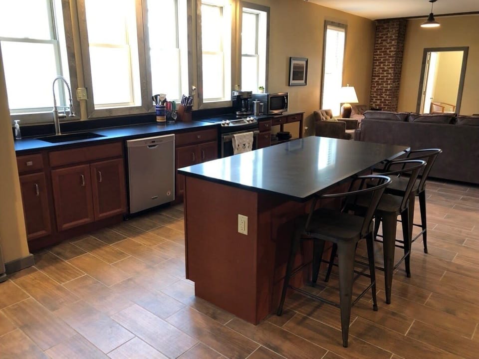 Open concept kitchen