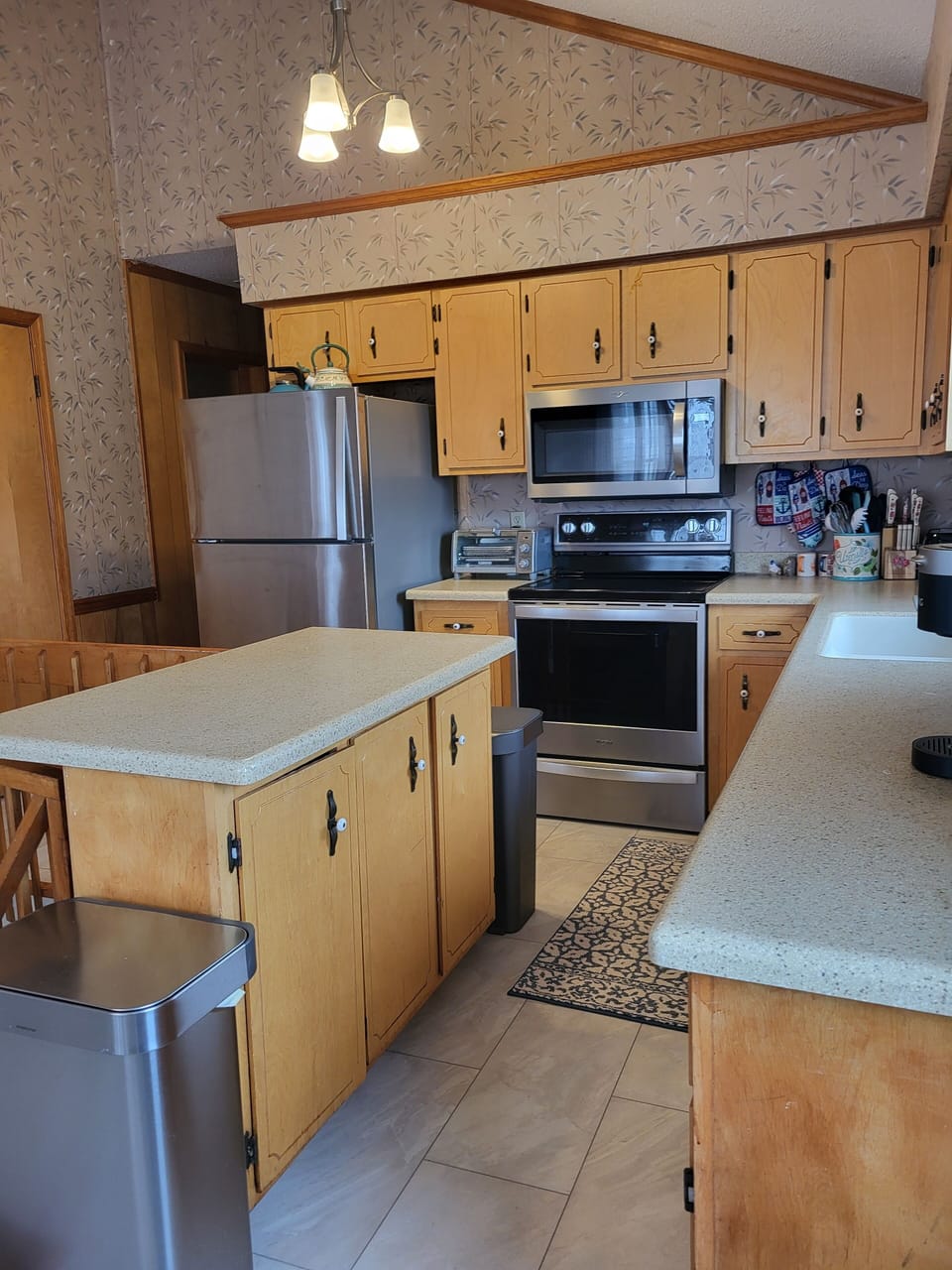 Upper-level kitchen