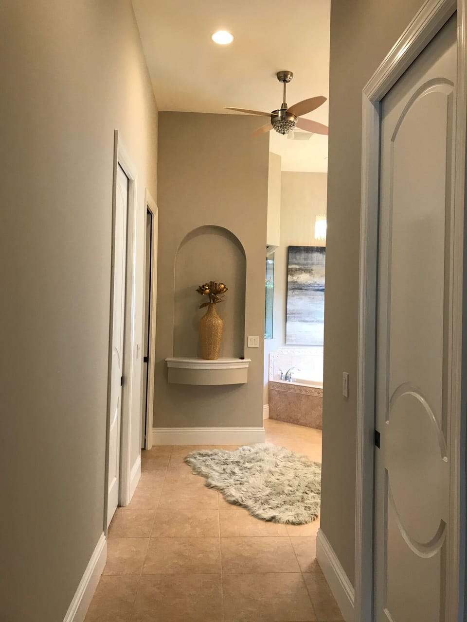 Master Bathroom with a walk in closet