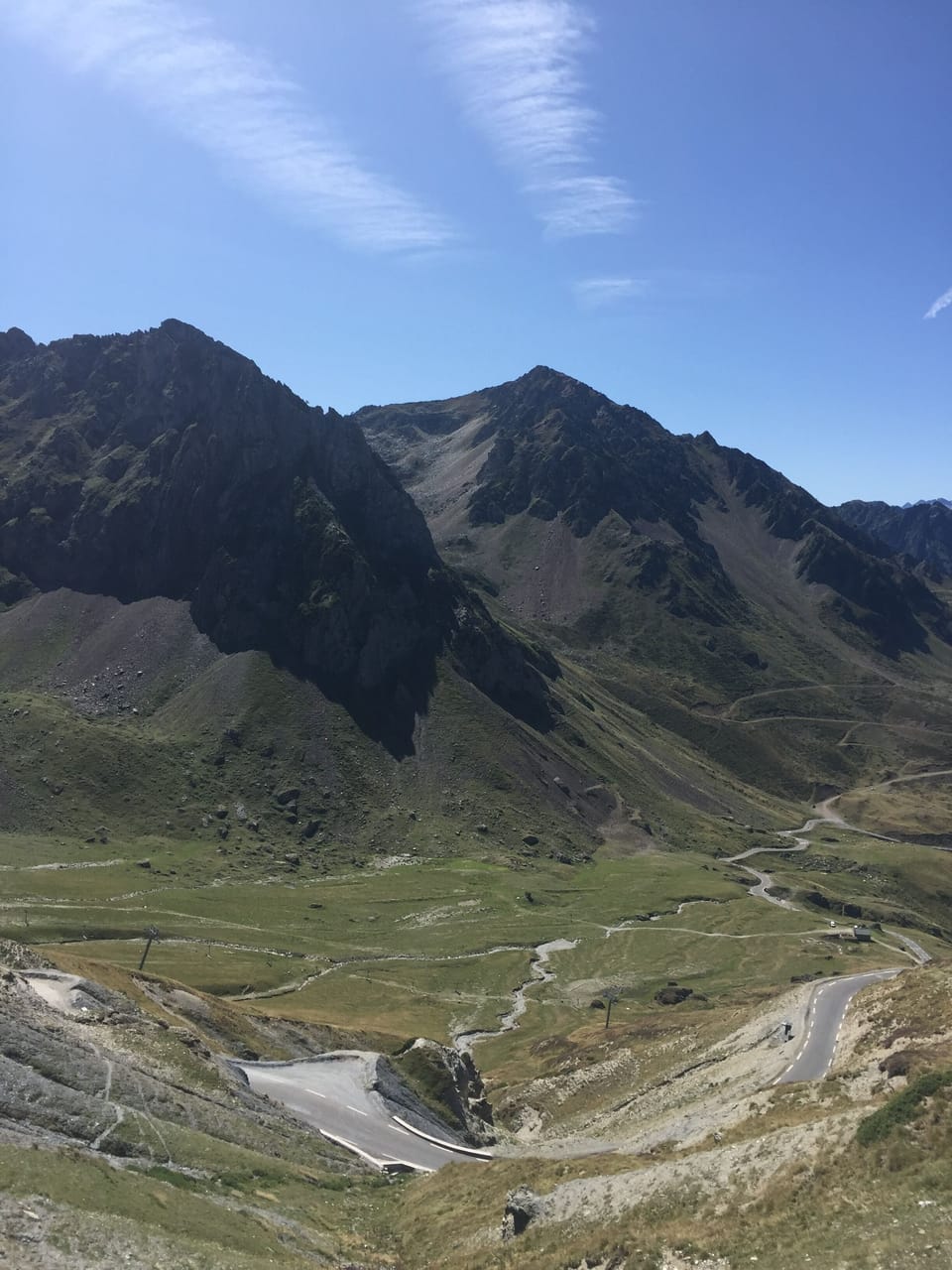 Top of the Col de Tourmalet in the High Pyrenees 