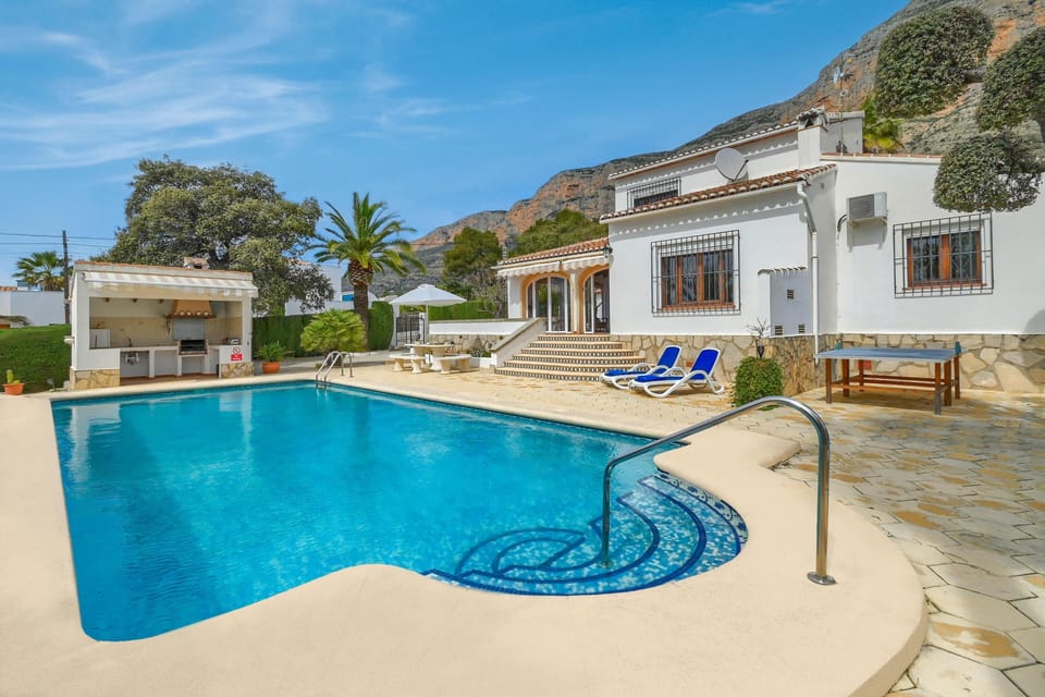 Terrace and pool