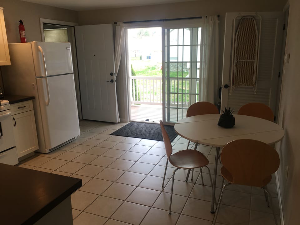Kitchen - rear entrance to parking area