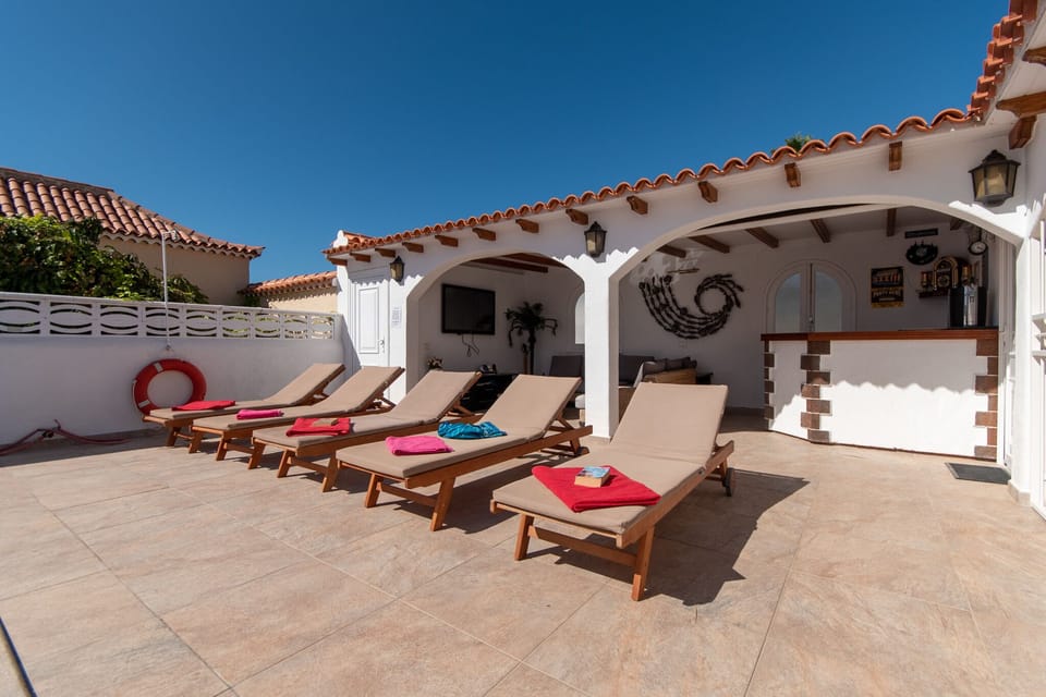 Plenty of sun loungers available