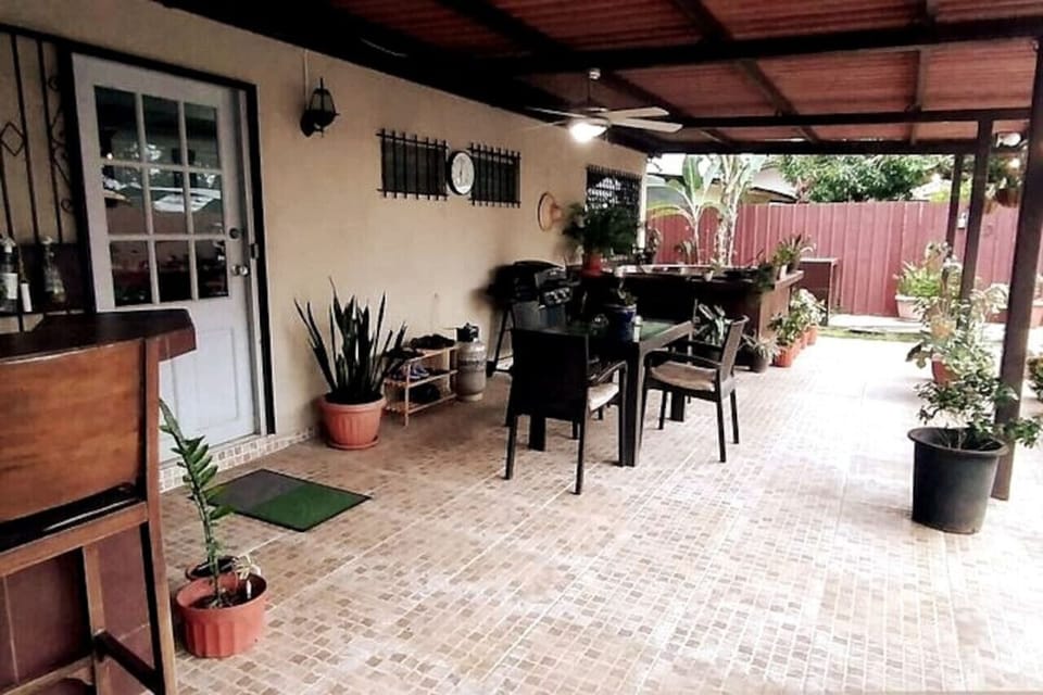 Covered Dining and Entertainment Area adjacent to the Pool