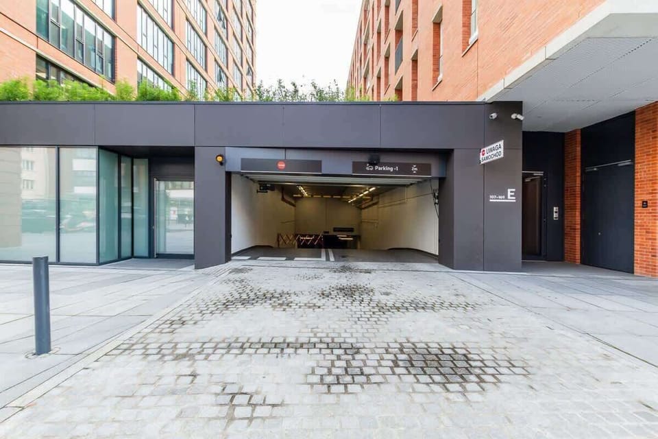 Exterior of an apartment building