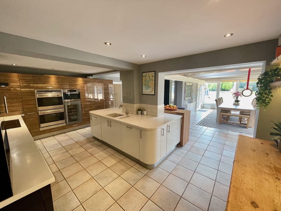 Open plan kitchen