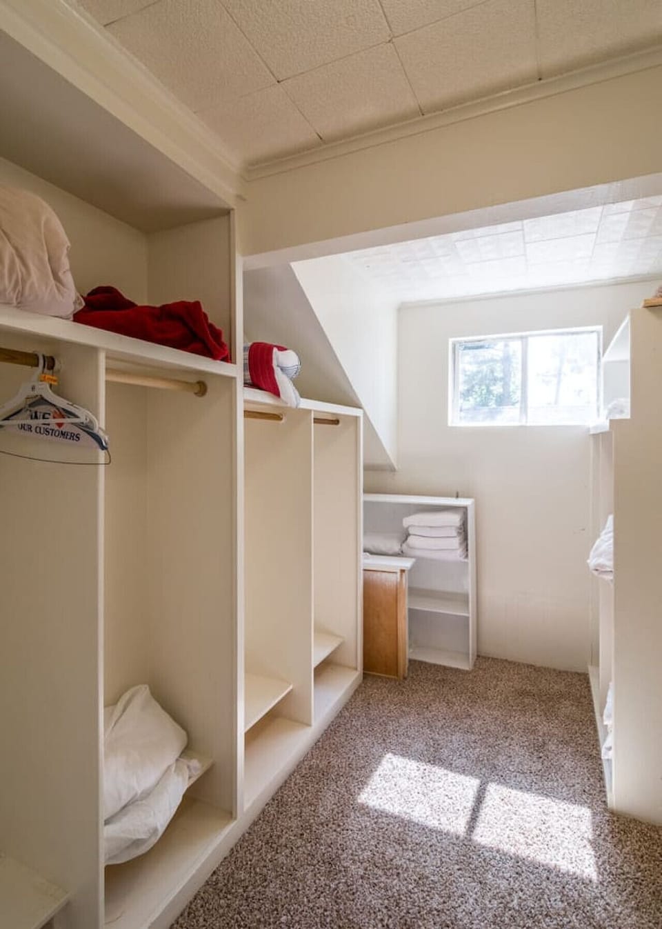 Upstairs closet