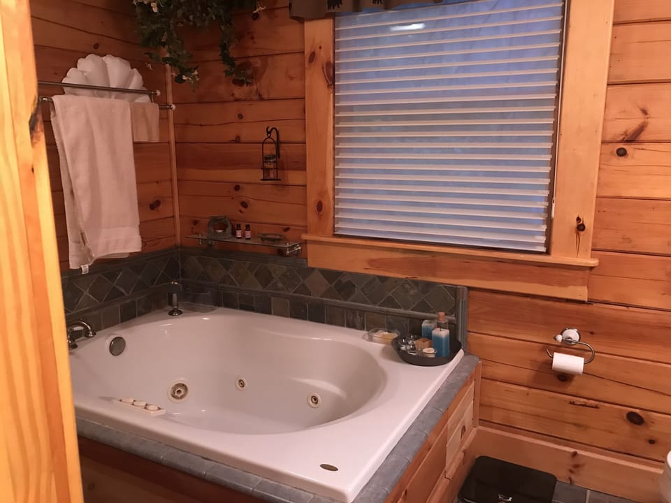 Master bathroom w/ Jacuzzi tub