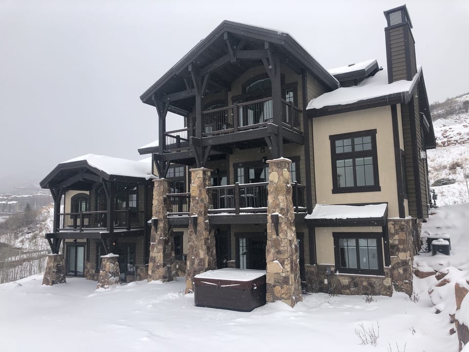 Back side with views of Park City and Uinta Mountains.  