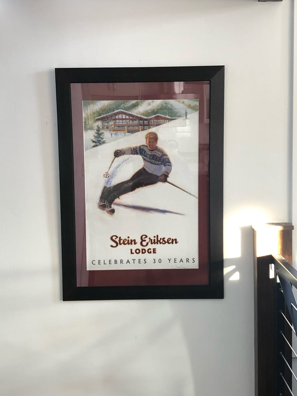 Local artist Bob Commander - Stein Eriksen Lodge