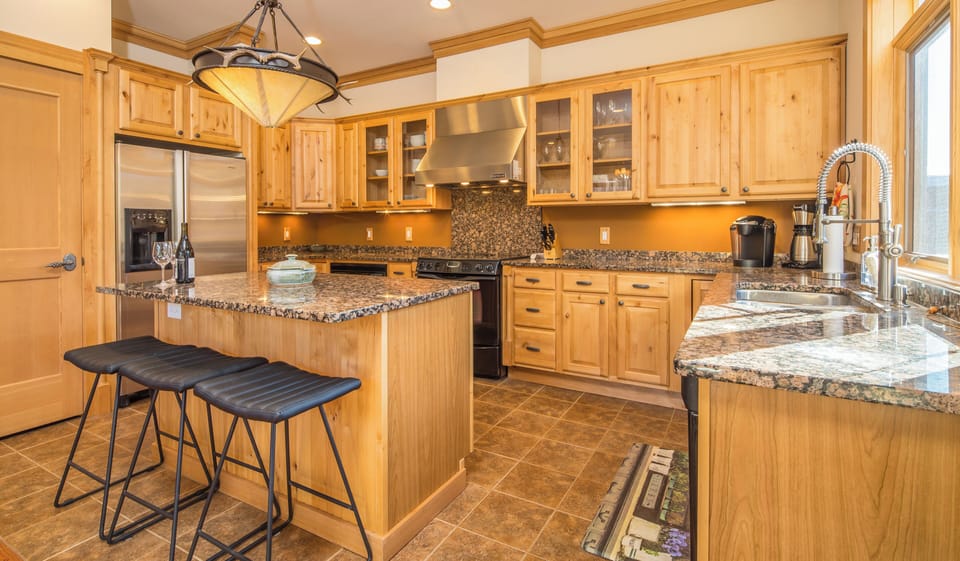 Spacious Kitchen with Granite Counters
