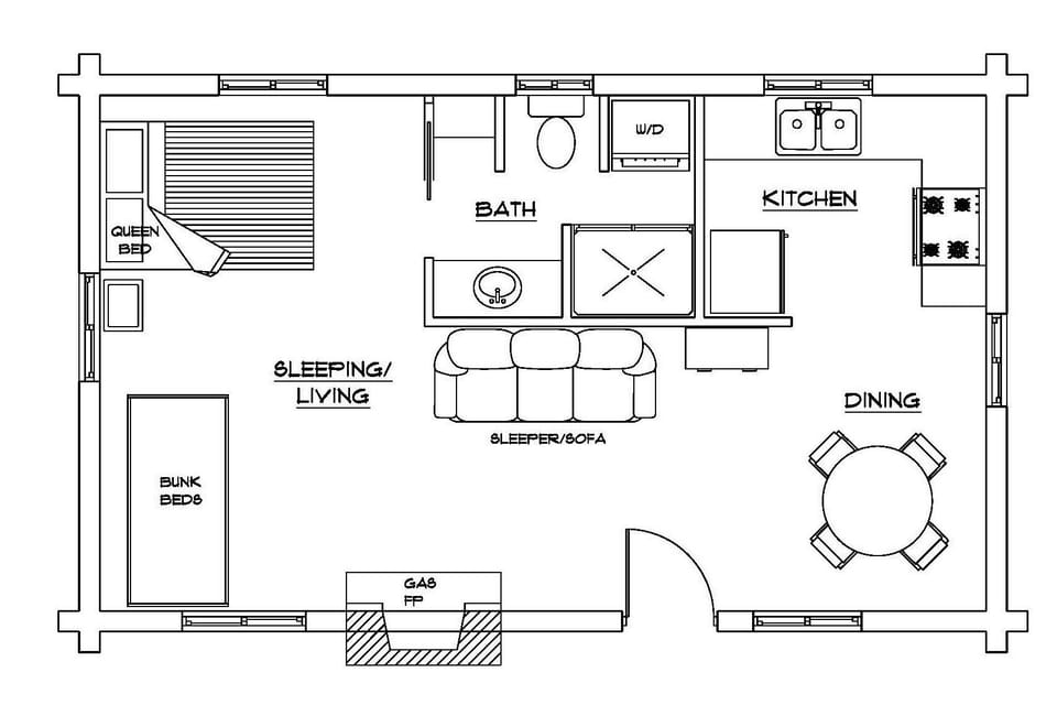 Cabin floor plan