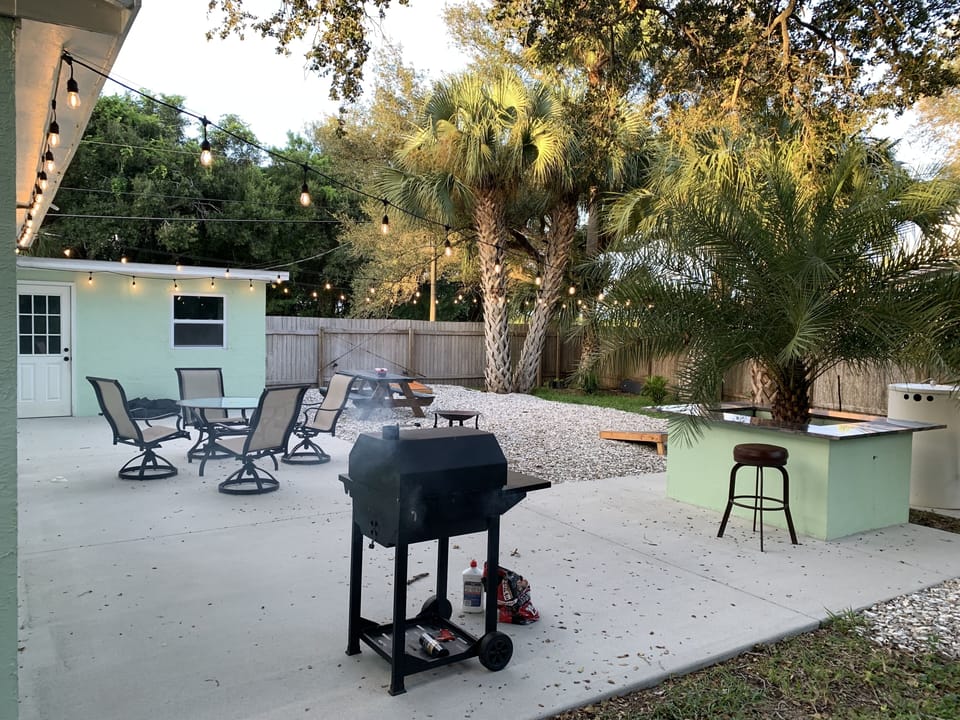 Enjoy outside the outside patio and BBQ!
