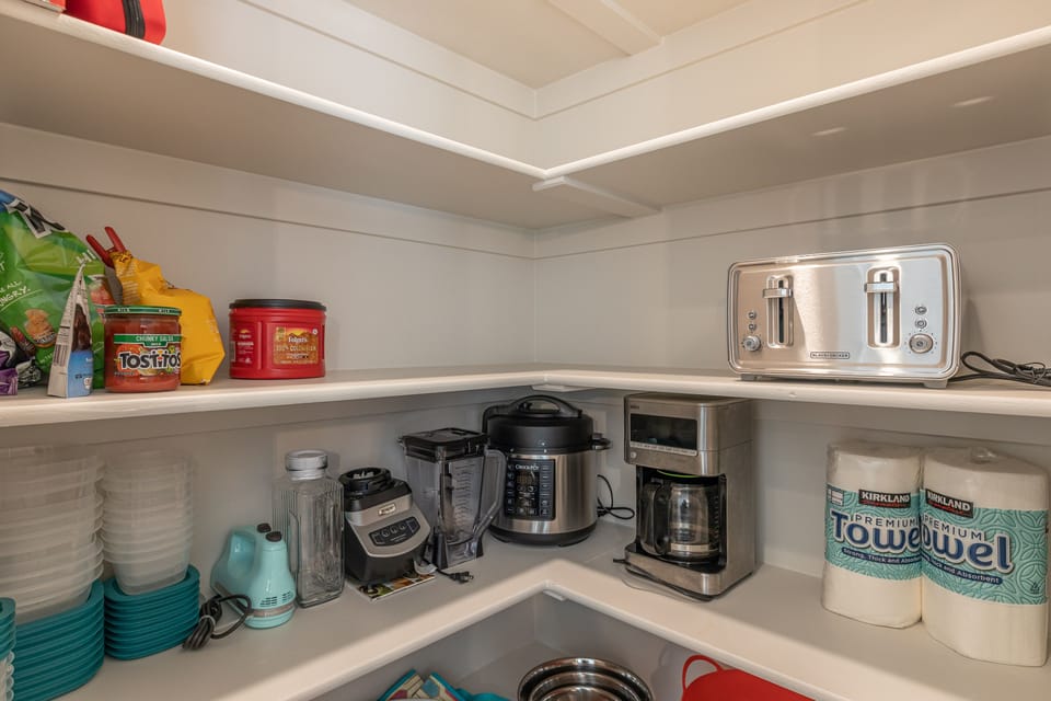 Pantry - This pantry shows you the many appliances available for your use.