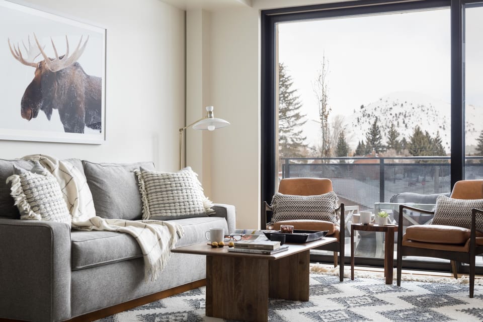 Living room with sleeper sofa