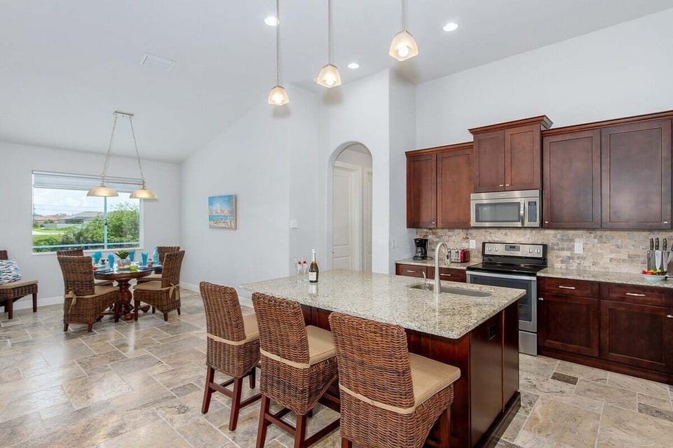 Open Concept Layout with Kitchen Being the Center of the Home