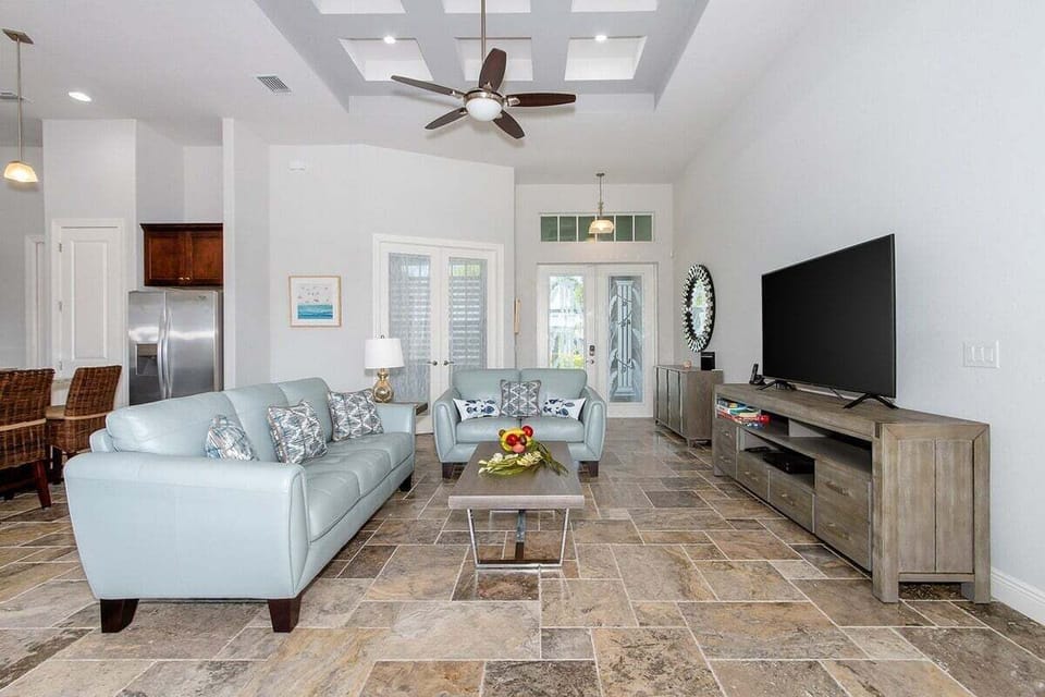 View of the Living Room with TV