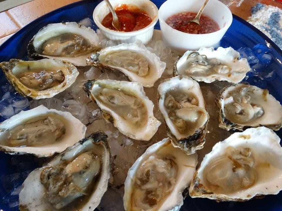 Oysters from the Matunuck Oyster Bar
