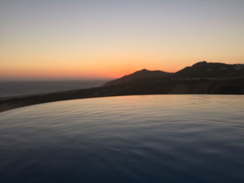 Pool in the sunset