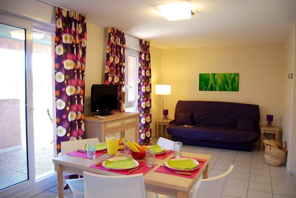 Sit back and relax in the cozy living area after a great day.