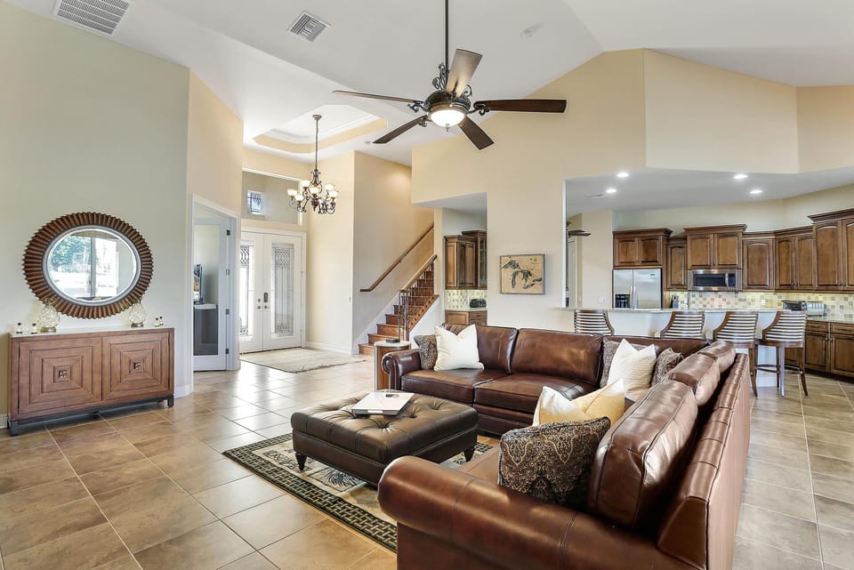 The large and spacious open plan Living area