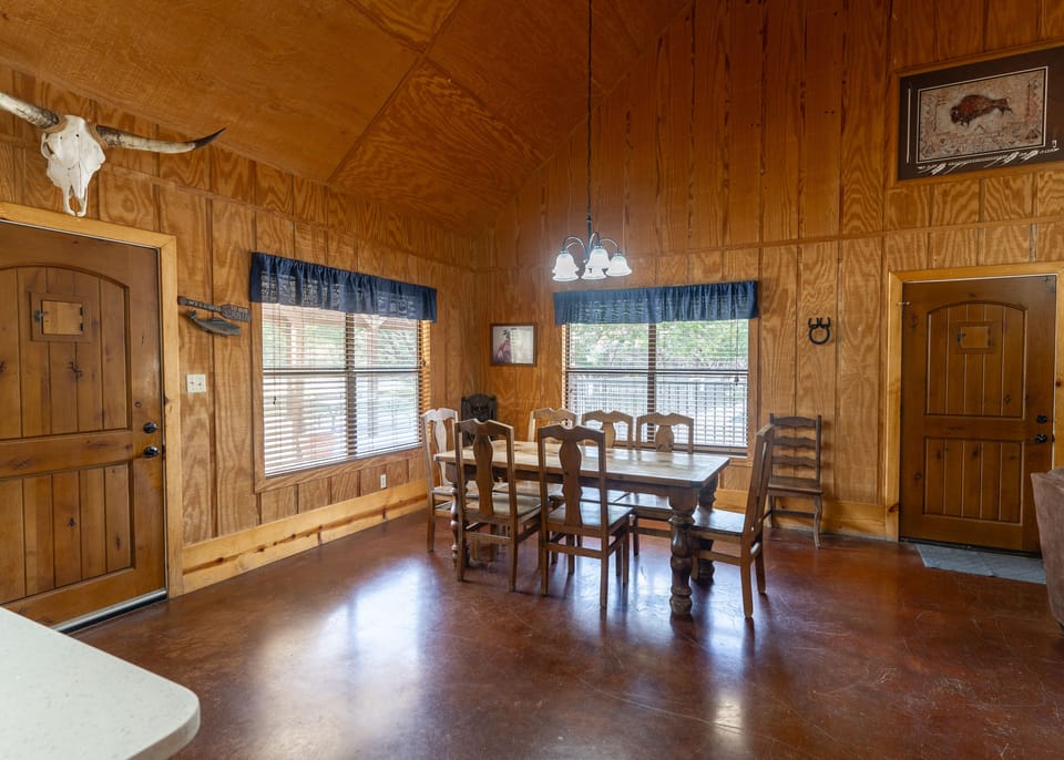 Kitchen view of dining room