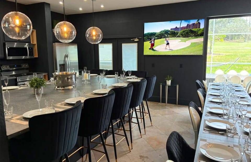 Exclusive Private Chef Kitchen & Dining Room.