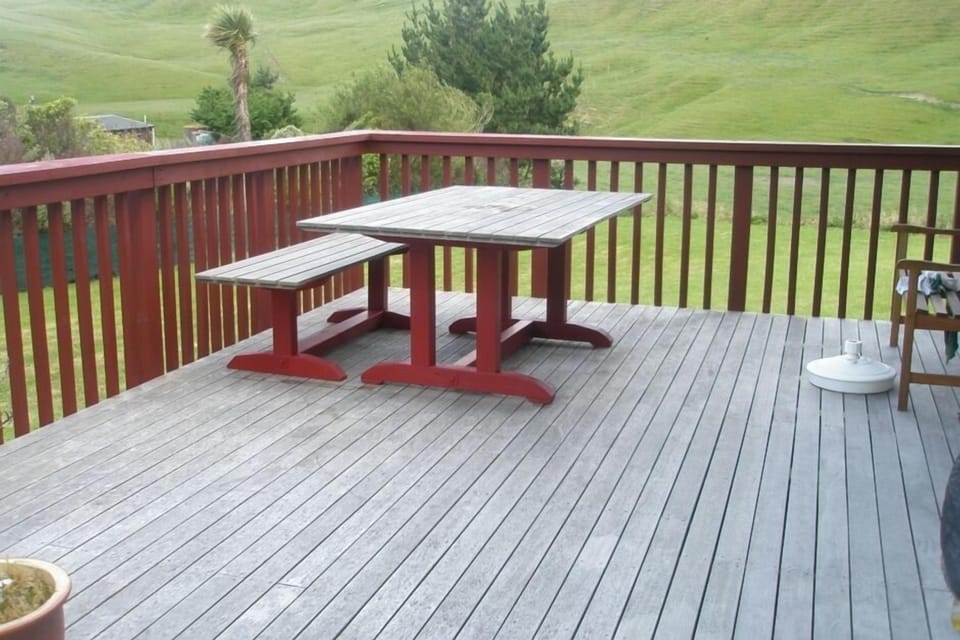 on the deck