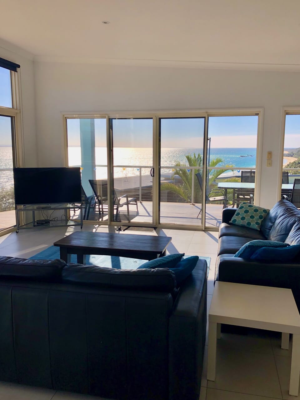 Lounge room and deck