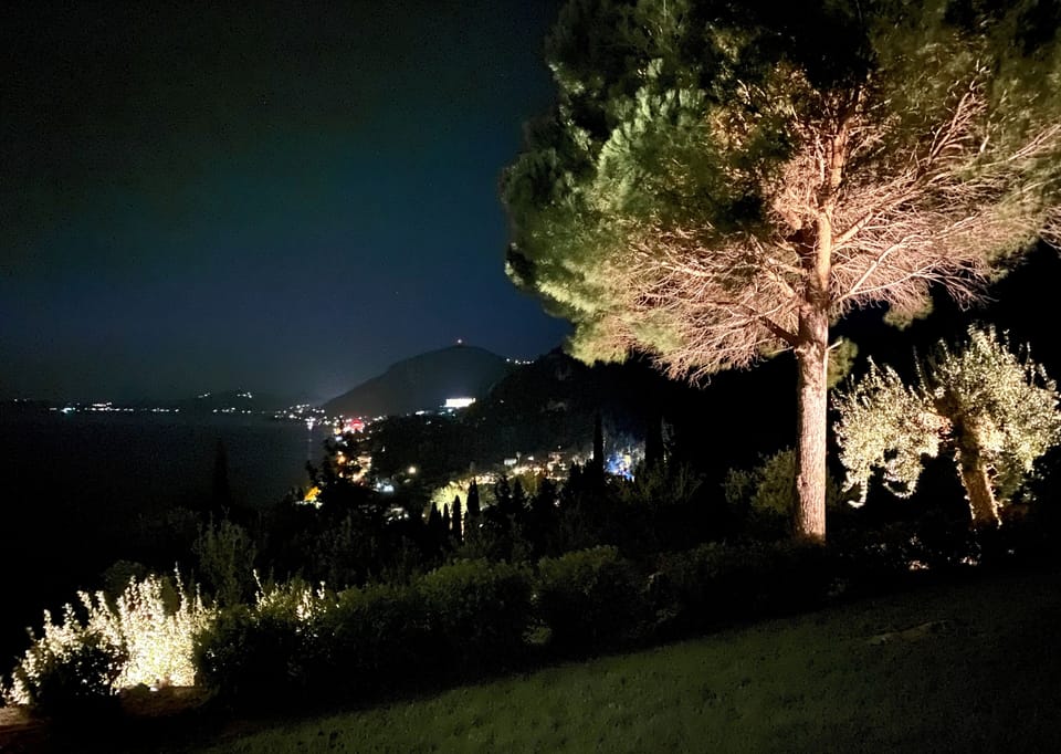 The coastal lights of Benitses.