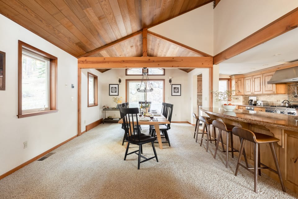 Expansive dining area.