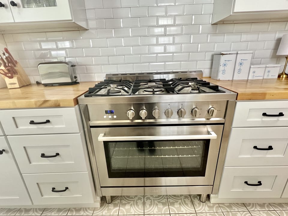 36" gas range