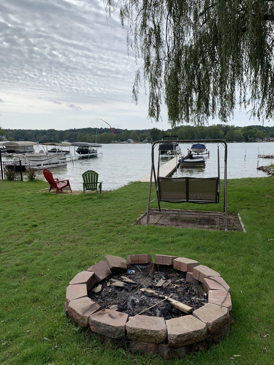 Enjoy a fire and smores!  Some wood included!