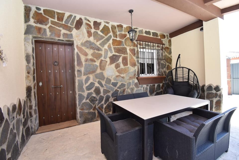 Outdoor dining area