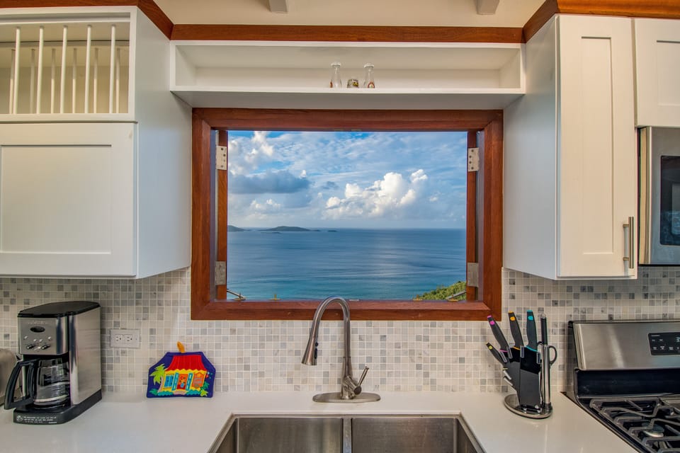 Not a bad view from the kitchen sink!