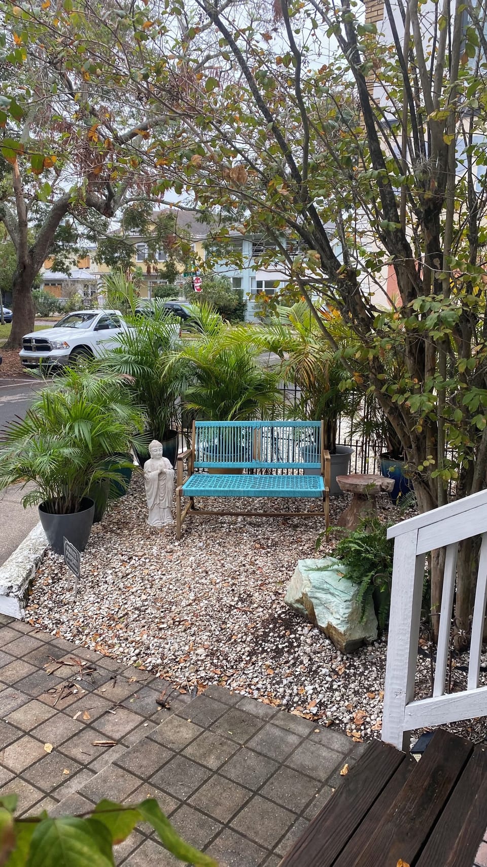 Front yard sitting area