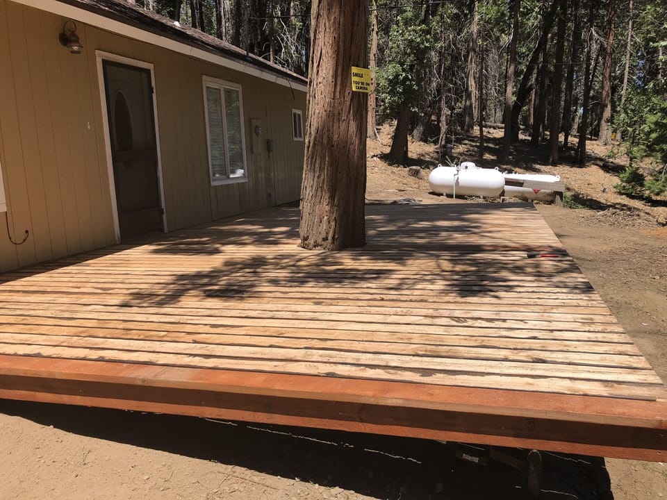 New deck (freshly stained since taking the pic)